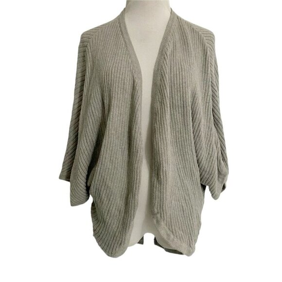 Garnet Hill Size Small Open Front Cardigan Ribbed Knit - Picture 1 of 7